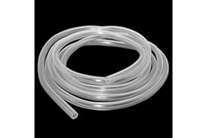 iMeistek Tuyau flexible en PVC transparent de 2 m, diamètre intérieur 8 mm x diamètre extérieur 11 mm, tuyau en vinyle PVC flexible pour tuyaux d'eau et d'air