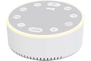 GROOV E Groov-e Serenity - Sleep Aid Machine - White Noise Device with Six Sounds, Night Light, & Timer - Rechargeable Battery - White