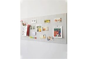 Rokeblau Tablero de anuncios grande de 120 x 80 cm, tablero de fieltro decorativo, tablero de fotos plegable de 0,9 cm de grosor con cinta autoadhesiva, tablero de visión para la escuela, hogar,