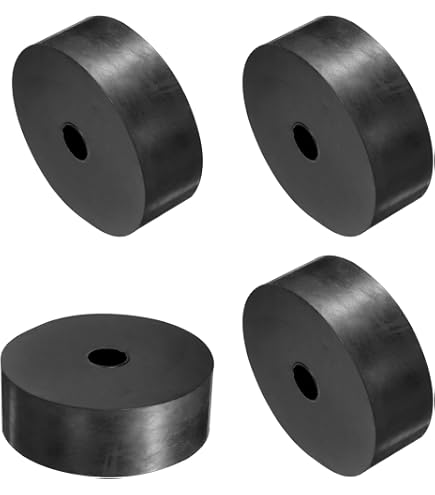 QUARKZMAN Rubberen Afstandhouders – 8 Stuks – 40 Mm Buitendiameter – 15 Mm Binnendiameter – 5 Mm Hoogte – Trillingsdemper – Voor Huishoudelijke Apparaten, Auto’s, Boten En Bouw