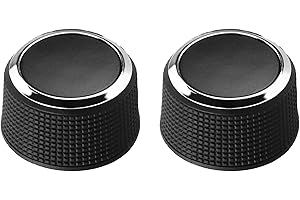 AUBLINTO Autoradio-Knöpfe 2 Stück für GMC/Chevrolet/Cadillac 22912547,Schalter Knopf Einfache Installation Radio-Reparatur-Set für Radio-/Audiolautstärkeregler