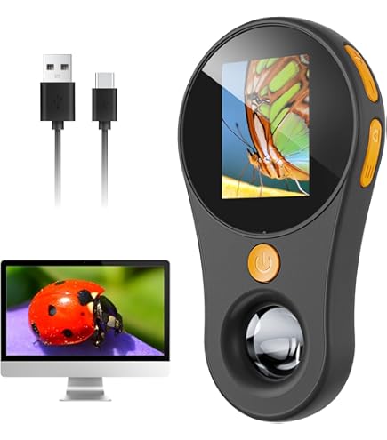 Digitale Handlupe Mit LED-Licht & 2 Zoll Bildschirm - 100x Vergrößerung Für Senioren & Hobby