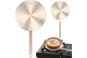 BOBASH Adaptateur à induction, plateau à induction avec poignée, plaque de diffusion de chaleur, plaque adaptateur universel pour table de cuisson à induction, adaptateur pour plan de cuisine à induction (20