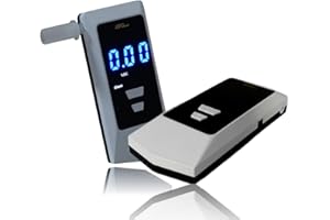 iBACheck Éthylotest Électronique avec Batterie de Rechargeable. Éthylomètre, Alcootest numérique avec Une Faible consommation d'énergie. Détection Automatique du débit et Nettoyage Automatique