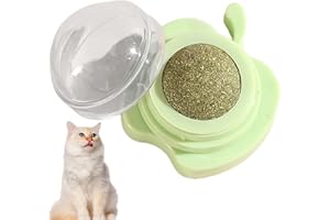 Biniveil Soporte de Bola de Hierba gatera, Juguetes de Pared de Hierba gatera | Juguete masticable para Gatos - Decoración de la Pared del Gato del Juguete de Limpieza de los Dientes, Bolas de la