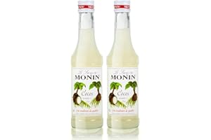 MONIN - Sirop de Coco pour Café, Cappuccino et Chocolat Chaud - Arômes Naturels - 2x25cl