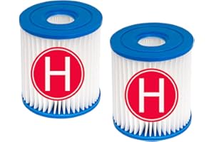 YanBan 2 Cartuchos de Filtro de Repuesto compatibles con Intex Bombas de Filtro 28601/28602 Filtro de Bomba, para Piscinas sobre el Suelo, bañera de hidromasaje SPA