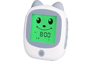 FiveHome Kleinkinder Schlaf Training Kinderwecker, Schlaftrainer Kinder, Snooze und Timer, Digitaler Wecker Kinder für Jungen und Mädchen
