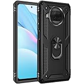 KZY Contact Xiaomi Redmi Note 9 Pro 5G Compatible Cover Military Ring Stand Panzer Tank Case - Black