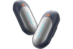 Riapow Hand Warmers Rechargeable 6000mAh, Electric Hand Warmer Reusable 2-Pack, 3S Quick Heating, Ultralight and Thin Pocket Hand Warmers for Sports Outdoor Camping