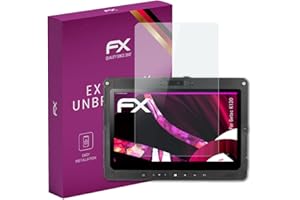 atFoliX Lámina Protectora de plástico Cristal compatible con Getac K120 Película Vidrio, 9H Hybrid-Glass FX Protector Pantalla Vidrio templado de plástico