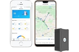 WANWAYTECH GPS Tracker Auto, with Magnetic Smart GPS Transmitter, 6000 Mah Akku, Sofort Aktualisiert in 10 Sekunden, with App Subscription Required.