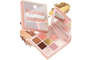 7Days Palette D'ombres À Paupières - Ombres À Paupières Nues Et Pailletées - Ensemble De Maquillage Mat Et Brillant Pour Les Filles - Palette De Maquillage Pour Les Yeux Avec 9 Teintes Pigmentées