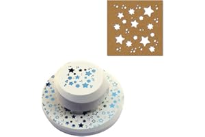 Artoz fliegender Stanzer - FREI POSITIONIERBAR - Kartenstanzer - "Sterne" - Stanze-Locher zum Kartenbasteln für Weihnachten, Einladungen und vieles mehr