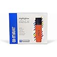 Maxi MX-50O super-fluorescent premium highlighter box of 10pc orange, ultra smooth for paper copy & fax, ORANGE