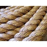 WESTWARD MANILLA NATURAL ROPE (25mm) Decking, Garden, Boating, Tug of war, Climbing rope. PRICE IS PER METRE