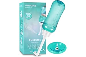 DASGUTES Douche de fesses 500 ml, douche de fesses avec bouton, douche popo avec double buse, bidet portable, douche intime Peri Bottle, douche intime pour femme, toilette bidetlity étanche