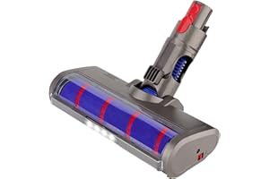 ASDAZRXY Cepillo Motorizado Compatible para Dyson V7 V8 V10 V11, Cepillo Eléctrico Turbo a Rodillo,Cabeza de Limpieza de Rodillo Suave Eléctrico para Parquet Baldosas con Luz del Automatically