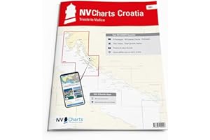 NV CHARTS NV Atlas Croatia HR 1 mit App Lizenz - Seekarte Kroatien - Triest bis Vodice mit Pula, Rijeka und Zadar