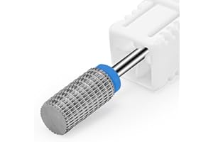 CGBE Punte Fresa Unghie, Punta Cilindro Fresa Unghie de Carburo di Tungsteno per Rimuovere Acrilico Poligel Gel Duro, 3/32 Pollici Punta Fresa Rimozione Gel, Strumenti per Manicure e Pedicure