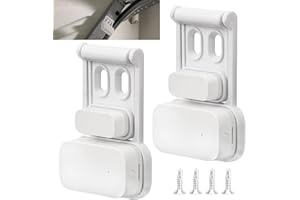 LEAFLEX 2 Pcs Garage Door Mount Bracket Compatible with A-qara Door and Window Sensor, More Protection for Your Garage Door, Garage Door Security Accessory-Quick Installation