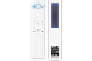 PUISENO Télécommande de remplacement Sam-sung Smart T V solaire, BN59-01391A compatible avec T V Quadro Samsung Frame, Samsung 2021-2024 Smart 4K HD T V (Blanc)
