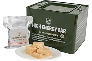 BDH Notfall-Nahrungsrationen Fertigmahlzeit, lange Haltbarkeit 19000 Kalorien Survival Tabs Perfekt für Camping, Wandern, Armee Outdoor-Katastrophe, 20 Pack mit Dose