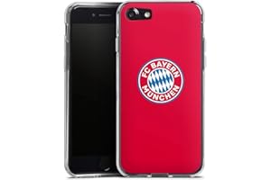 DeinDesign Coque en Silicone Compatible avec Apple iPhone 8 Etui Silicone Coque Souple FC Bayern Munich FCB Logo