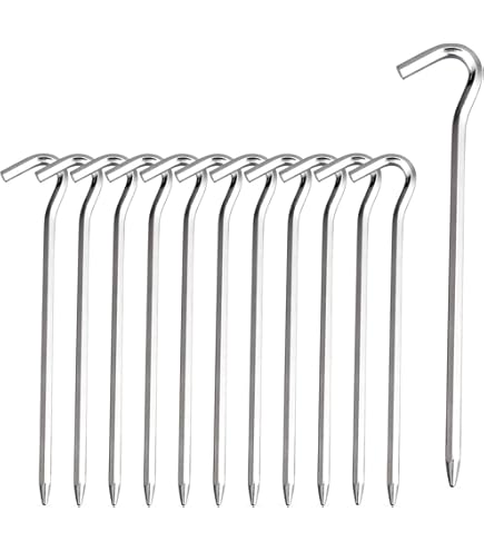 Gold Armour Galvanized Non-Rust Camping Family Tent Pop Up Tent Stakes