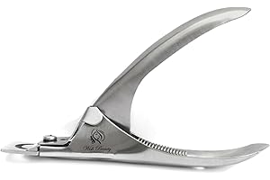 WISH BEAUTY,THE ROYAL ELEGANCE Nail Clippers Tip Cutters for Acrylic False Fake Gel Artificial Nails Rustproof Sharp Professional Manicure Pedicure Trimmer Nail Care Tools (Silver)