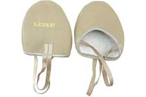 s.lemon Matériaux Végétaliens Demi Chaussons de Ballet Danse Gymnastique Chaussures Rythmique Artistique