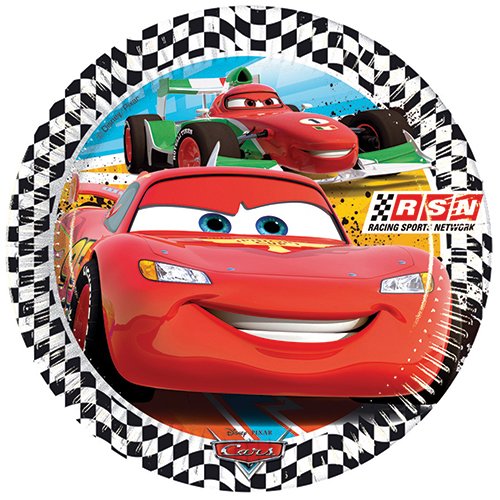 Speelgoed 81558P - Partygeschirr Borden Disney Cars 8 Stücke, mehrfarbig