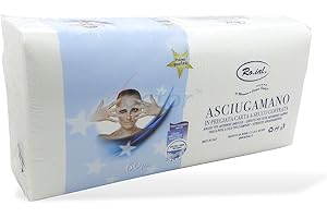 ROIAL RO.IAL. ASCIUGAMANI DI CARTA RESISTENTI X18 CONFEZIONI DA 60PZ | USO PROFESSIONALE CARTONE INTERO