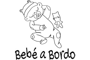 DOCLIICK Adesivo per bambini a bordo adesivo in vinile per auto o moto Sticker (Baby On Board, Baby In Car) - Bambino