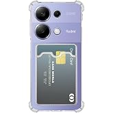 Xiaomi Redmi Note 13 4G Kapak Kamera Korumalı Kartlıklı Darbe Emici &Ouml;zellikli Şeffaf Silikon Kılıf