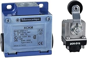 SCHNEIDER ELECTRIC Telemecanique Sensor OsiSense XC Standard limit switch XCKM - thermoplastic roller lever - 1NC+1NO - snap action - Pg11, XCKM115
