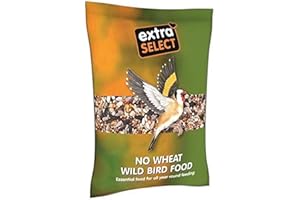 Extra Select No Wheat Wild Bird Food: Wheat Free Bird Seed for All Seasons, mixed Bird Feed - 1kg