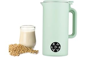 Irishom Soymilk Maker for One Person, 350mL Juicer Soy Milk Machine, Multi Cooker Mixer for Rice Cereal Boiling Water, UK Plug