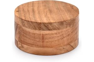 EDHAS Sale e pepe – Coperchio girevole a 2 scomparti con magnete per mantenere asciutti i condimenti da cucina (12,06 cm x 12,06 cm x 6,35 cm)