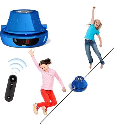 Corde à Sauter Intelligente Enfant – Sans Fil, Télécommande, 10 Vitesses (70-160 RPM), Compteur LED, Musique Bluetooth, Autonomie 1200mAh