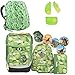 Produktbild Ergobag Cubo Bäranusaurus Rex Schulrucksack-Set 5tlg + Regenhaube Grün + Sicherheitsset Grün