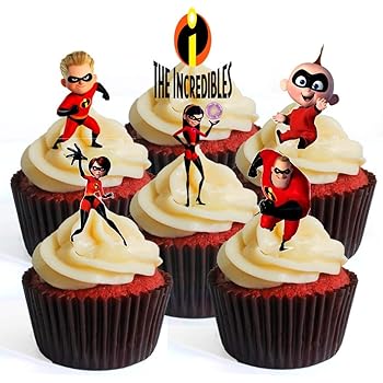 Mister A Gift Incredibles 2 Cake Toppers Amazon Co Uk Kitchen Home