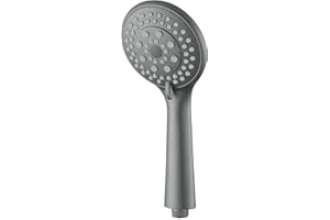 INEX Europa AL 88088 GRY duża słuchawka prysznicowa z 5 trybami strumienia (szara)