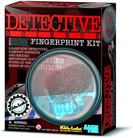 Secret Agent Spy Gadgets Solve The Clues Finger Print Kit - Crime Scene Science Set - New for 2015 Pretend Play - Detective Games Present Gift Idea For Treat, Reward or Pocket Money Age 3+ Children Kids Boys Girls