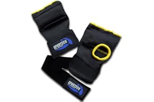 Sportech Italia - Fasce Sotto Guantoni Boxe Imbottite, Polsini Palestra per Bendaggi e Protezione Mani Ideali per Sottoguanti Pugilato, Guanti FitBoxe, Allenamento Kickboxing, Muay Thai, MMA