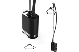 STEAMONE - Defroisseur Vapeur Vertical 2000W 42g/min - Steamer Autonomie 60min - Cable 2,6m - Fer a Repasser Élimine 99,99% d'Impuretés - Prêt en 60s - Intuitif, Performant et Économique - Stilys