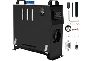 EVGTTI 5KW-8KW Diesel Lufterhitzer, 12V Standhezung Diesel Luft Dieselheizung Energieeffizient, Leise mit Fernschalldämpfer und LCD Anzeige, Standheizung für Auto RV Boote LKW Wohnmobil Bus