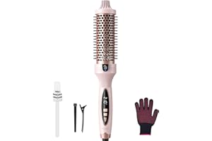 ‎BESTOPE PRO Thermobürste BESTOPE PRO,Thermal Brush 38mm Ionische Lockenbürste Voluminöses Haar,Keramik-Turmalin-Ionen-Lockenstabbürste Thermobürste,PTC 30s-Schnellwärmung