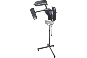 KinHall Trockenhaube mit Standfuß, Stand Haartrockner Haube Höhenverstellbar Haartrockenhaube Haartrockner Haube Ständer Standfuß einstellbarer Temperatur (Trockenhaube)