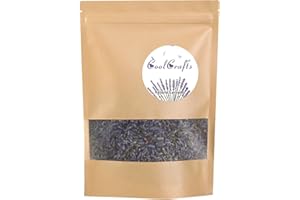 CoolCrafts Dried French Lavender 115g - Buds for Candle Making, Soap Making, Bath, Crafts, and Bags